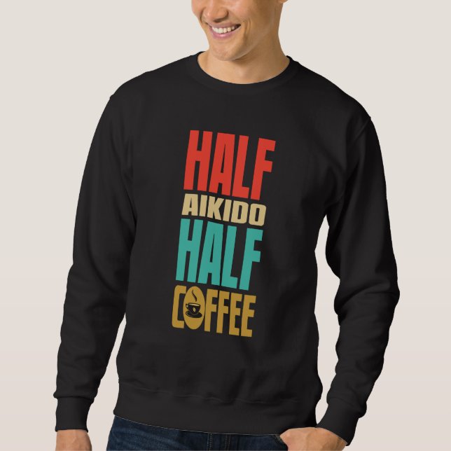Sudadera Aikido  For Coffee (Anverso)
