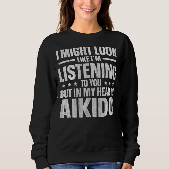 Sudadera Aikido Funny Combate Deportes Japoneses (Anverso)