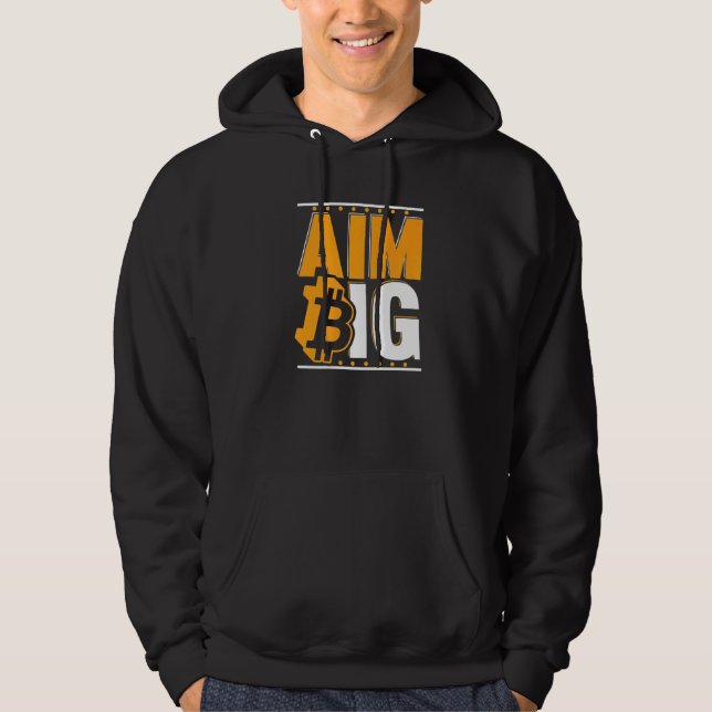 Sudadera Aim Big Blockchain Crypto Currency Bitcoin   (Anverso)