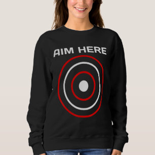 Sudadera Aim Here Darts Jugadores Bullseye Target Shoting C