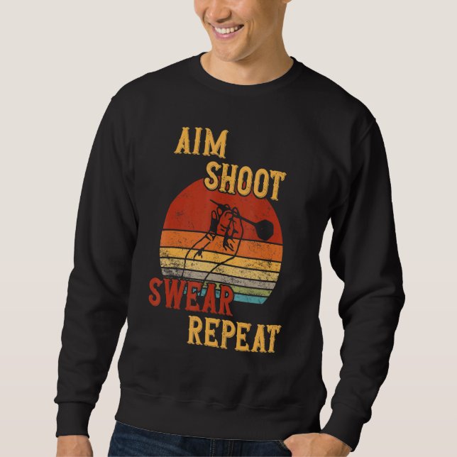 Sudadera Aim Shoot Swear Repetir Dardos (Anverso)