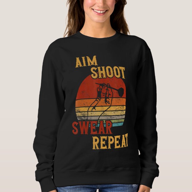 Sudadera Aim Shoot Swear Repetir Dardos (Anverso)