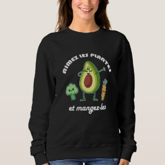 Sudadera Aimez les plantes et mangez les Vegan Vegetarian D