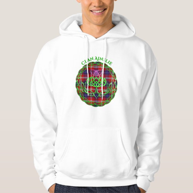 Sudadera Ainslie Scottish Tartan Celtic Thistle (Anverso)