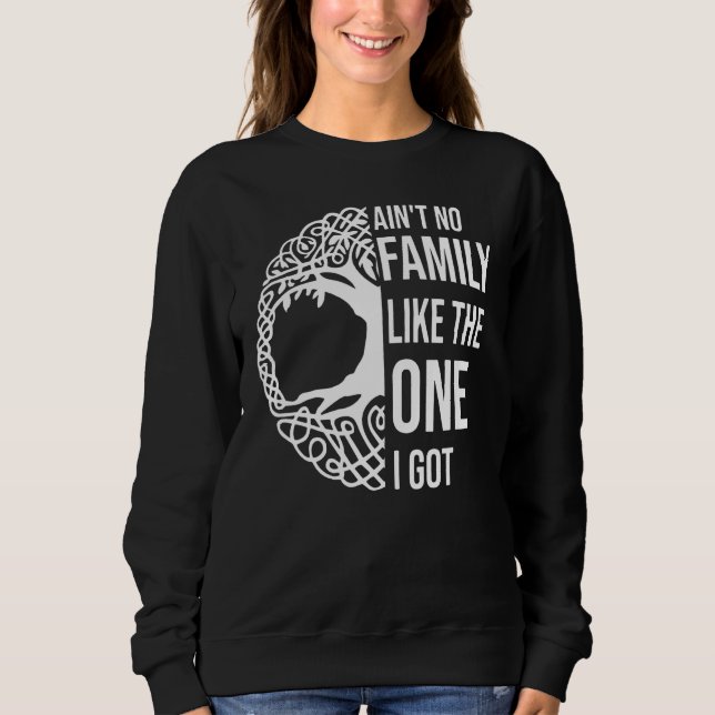 Sudadera Ain't No Family Like The One I Got Funny Family Re (Anverso)