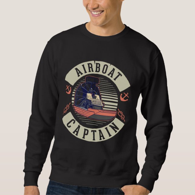 Sudadera Airboat Captain Swamp Boat (Anverso)