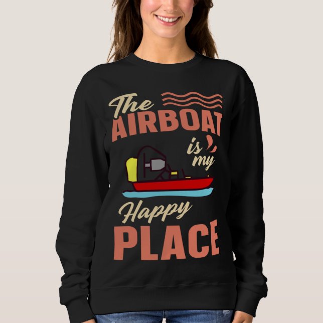 Sudadera Airboat Fanboat Rc Hydroplane Racing Swamp Boat Ri (Anverso)
