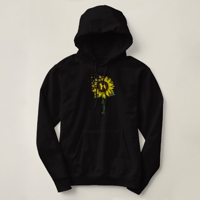 Sudadera Airedale Mom Sunflower Airedale Terrier Dog Mom  (Diseño del anverso)