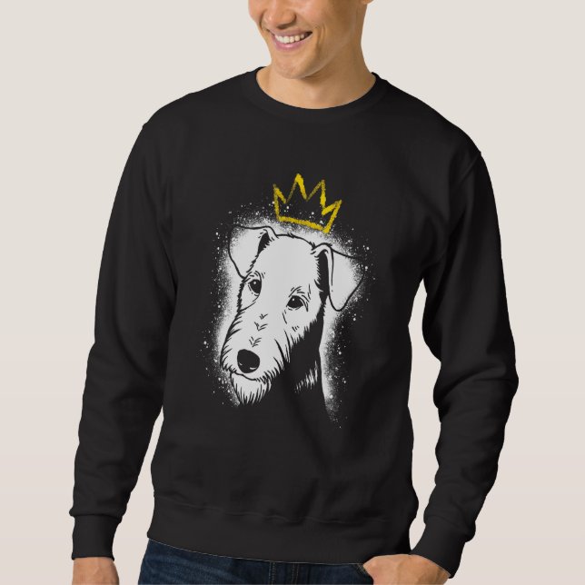 Sudadera Airedale Terrier con Corona (Anverso)