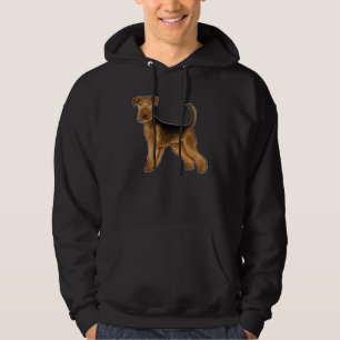 Sudadera Airedale Terrier Dog Ilustracion Bingley Terrier