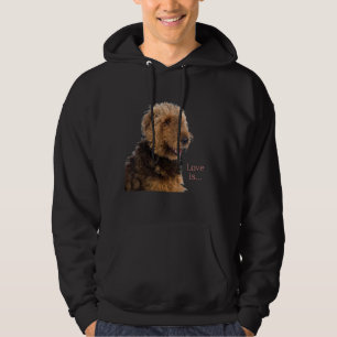 Sudadera Airedale Terrier Dog Mom Dad Love Es Mascota De Ca