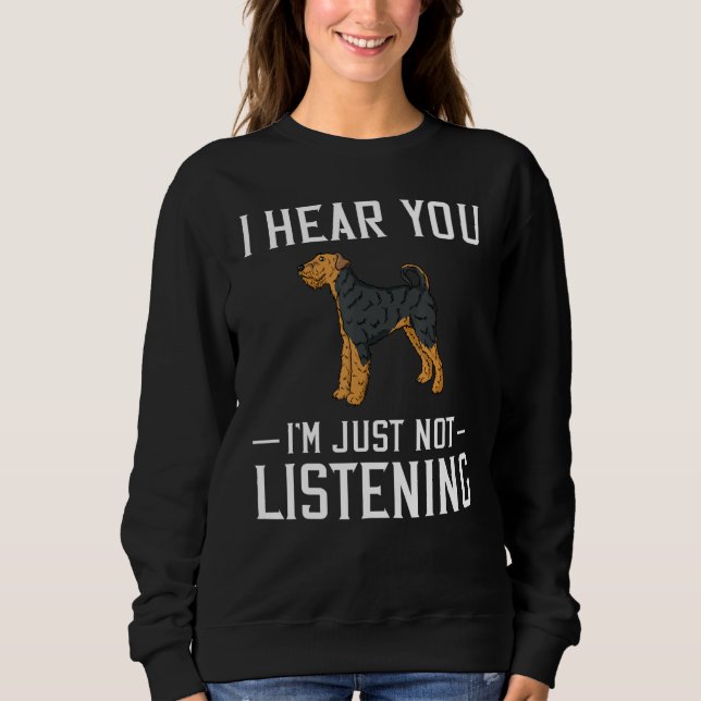 Sudadera Airedale Terrier Perro Perro Perro Perdedor Perten (Anverso)