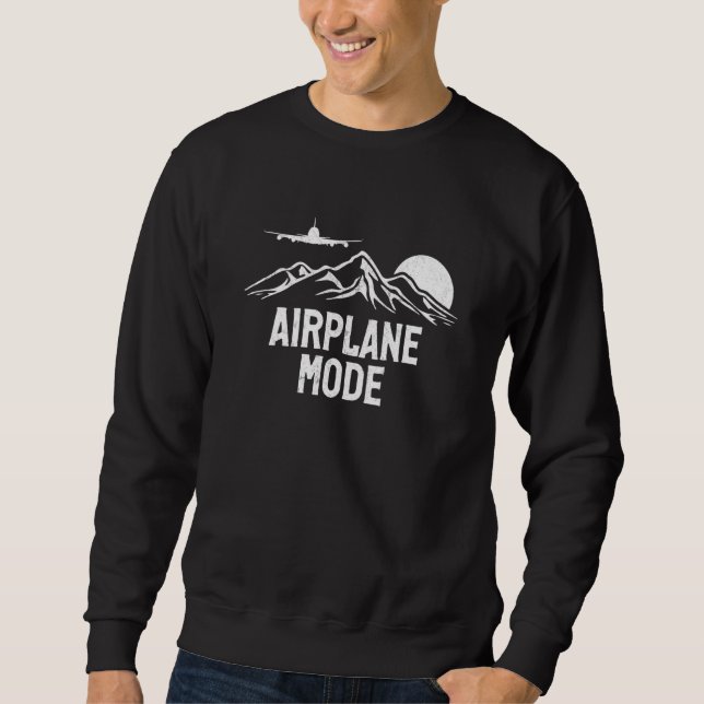 Sudadera Airplane Mode Pilot Airplane Plane Aviation  19 (Anverso)