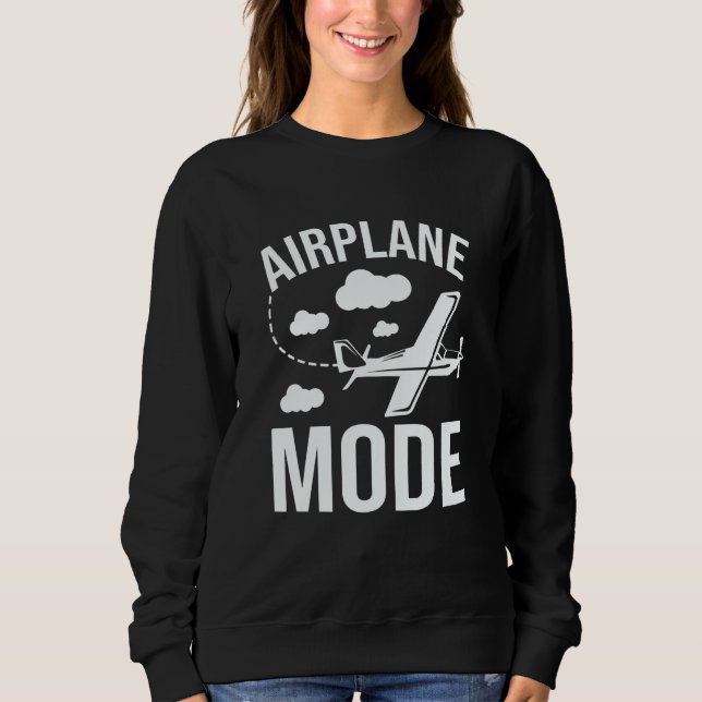Sudadera Airplane Mode Pilot Airplane Plane Aviation  33 (Anverso)