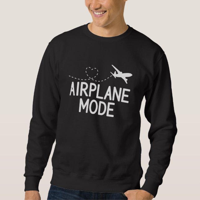 Sudadera Airplane Mode Pilot Airplane Plane Aviation  38 (Anverso)