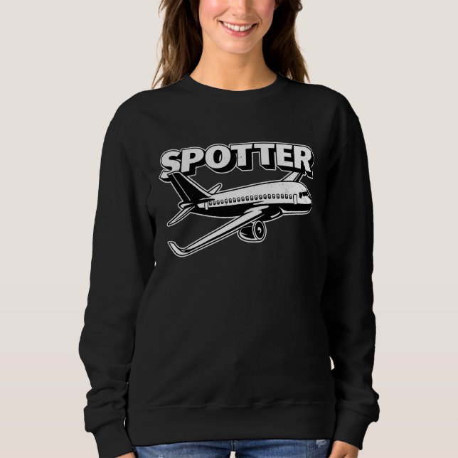Sudadera Airplane Spotter Pilot Aviator Flying Planes (Anverso)