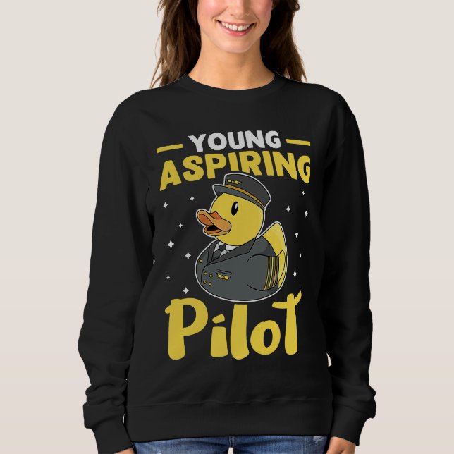Sudadera Airplane Young Aspiring Pilot (Anverso)