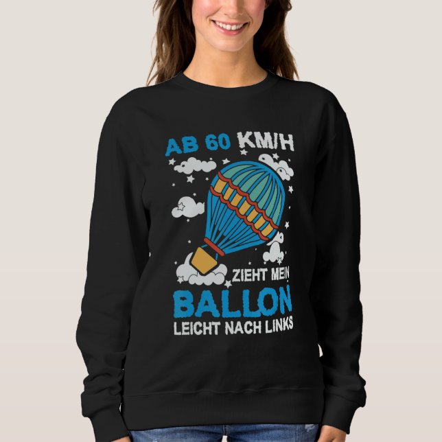Sudadera Airtime Is My Happy Time Hot Air Balloon Drive Bal (Anverso)