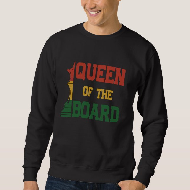 Sudadera Ajedrez De Ajedrez Reina De La Junta (Anverso)
