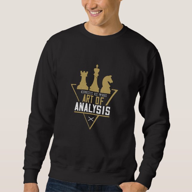 Sudadera Ajedrez - El ajedrez es el Arte del Análisis (Anverso)