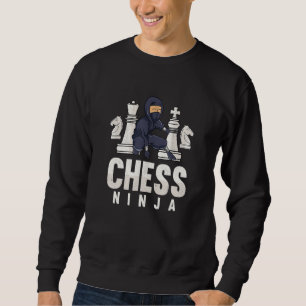 Sudadera Ajedrez Ninja Divertido ajedrez niños ajedrez ajed