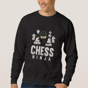 Sudadera Ajedrez Ninja Gracioso Jugador de ajedrez Chess Bo