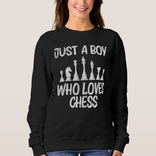 Sudadera Ajedrez Para Niños Jugadores De Ajedrez Knight Roo (Anverso)