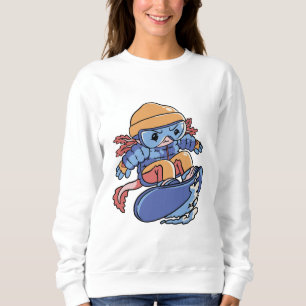 Sudadera Ajolote de esquí adorable – Dibujo animado de depo