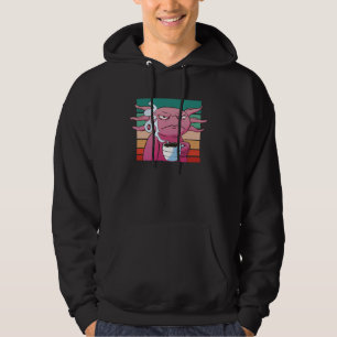 Sudadera Ajolote enojado taza de café ojo malvado molesto