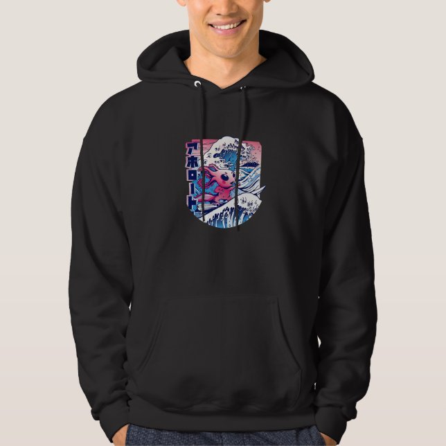 Sudadera Ajolote Está Surfeando (Anverso)