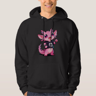 Sudadera Ajolote gótico lindo rock punk emo actitud gótica