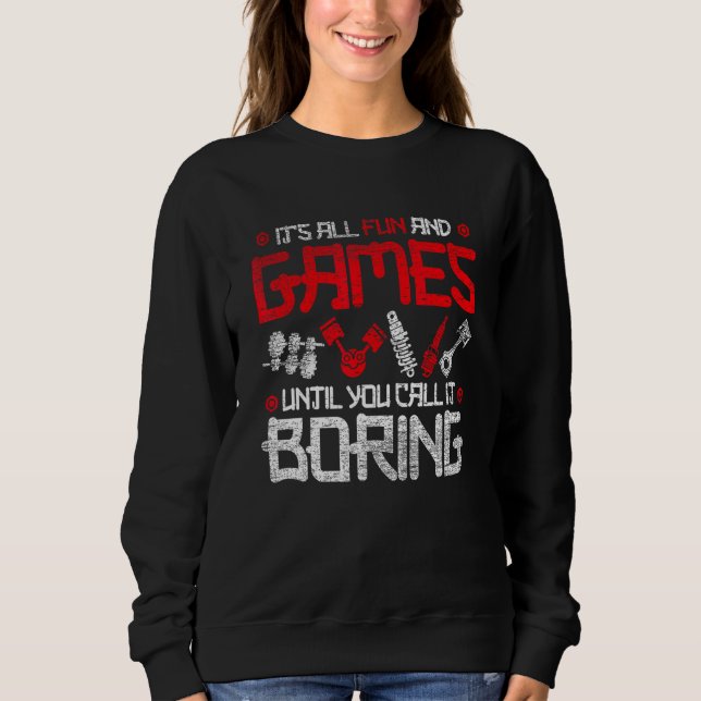 Sudadera Ajuste de coches de carreras (Anverso)