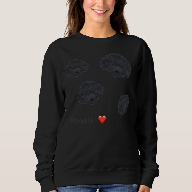 Sudadera Ajuste relajado del compartimento negro (Anverso)