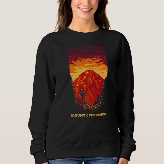 Sudadera Ajuste su altitud Monte Jefferson Senderismo Oregó (Anverso)