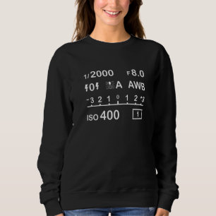Sudadera Ajustes de cámara digital Cámara de fotos Mostrar