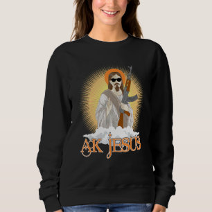 Sudadera AK Jesús está usando gafas de sol Nube Brillante
