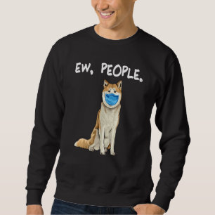 Sudadera Akita Ew People Dog Con Máscara De Cara