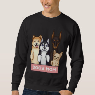 Sudadera Akita Husky Doberman Y Chihuahua Se Ponen De Pie E