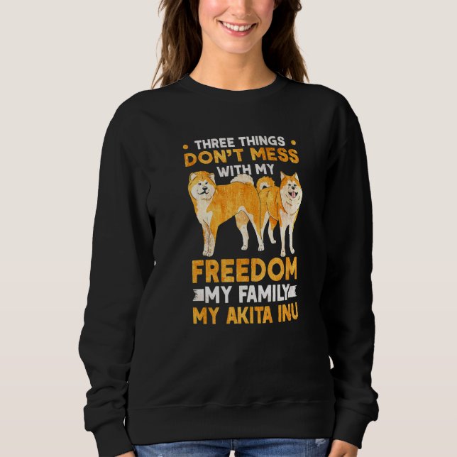 Sudadera Akita Inu Freedom Family Akita Inu (Anverso)