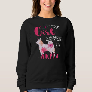 Sudadera Akita Loco Chica Akita Propietario Puppy Akita Per