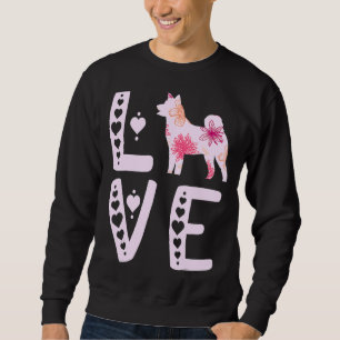 Sudadera Akita Love Heart Shiba Inu Akita Dog Akita Inu Pu