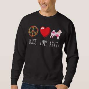 Sudadera Akita Love Peace Akita Shiba Inu Akita Dog Akita