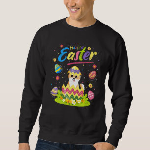 Sudadera Akita Perro Gracioso Huevo de Pascua Akita Feliz P