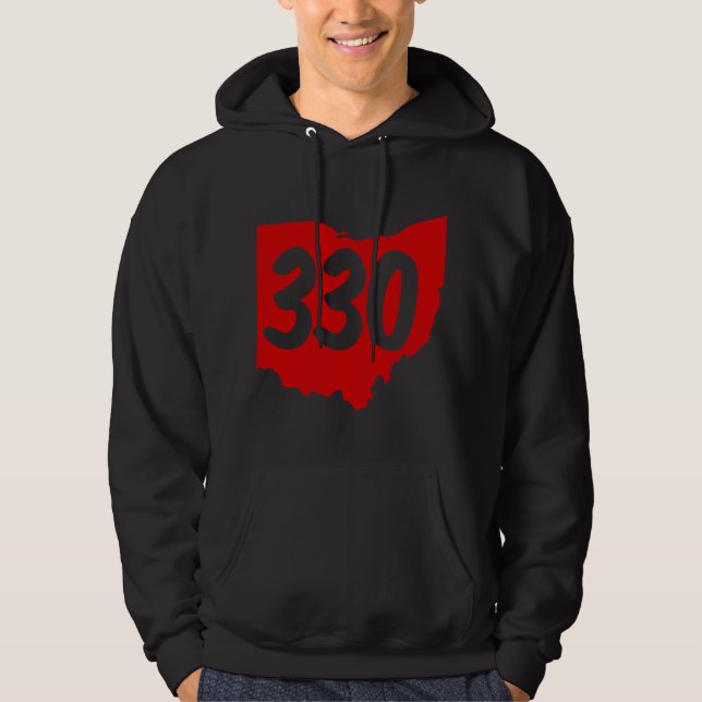 Sudadera Akron Warren Canton Youngstown Ohio código de área (Anverso)