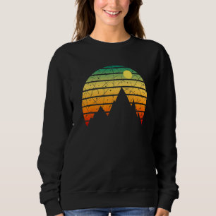 Sudadera Al aire libre Sunset Vintage Style Montañas Sun Na