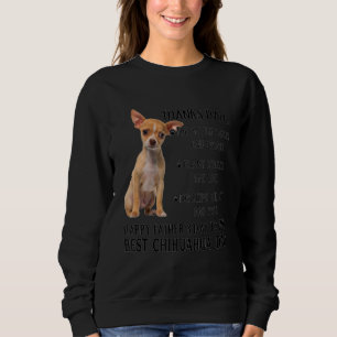 Sudadera Al mejor perro de Chihuahua papá feliz día del pad