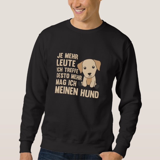 Sudadera Al perro Labrador Brown no le gustan los perros (Anverso)