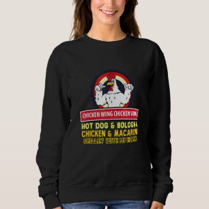Sudadera Ala de pollo cocida Ala de pollo Perro caliente Bo