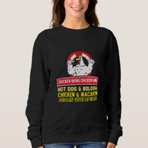 Sudadera Ala de pollo cocida Ala de pollo Perro caliente Bo