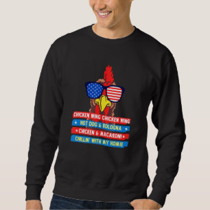 Sudadera Ala De Pollo Cocinada Ala De Pollo Perro Caliente 